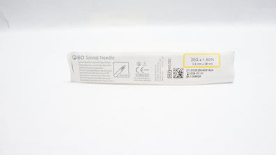 BD 405162 Spinal Ndle Quincke Type Point 20G x 1.50inch